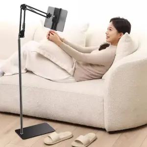 높이조절 자바라 탭 패드 태블릿 스마트폰 거치대침대휴대 핸드 거치대