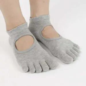 발가락양말 논슬립 필라테스 요가양말 연회색
