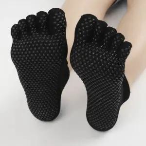 P1 홈트 필라테스 발가락 양말 블랙