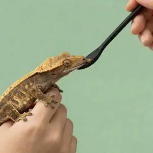 파충류 피딩 스푼 도마뱀 숫가락 실리콘 3종세트 먹이 푸드 수저