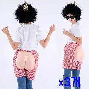TBZ 축제파티용품 코믹분장 엉덩이모양 반바지 x3개