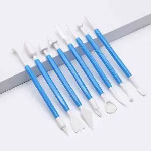 원포 FQL137T6 미술교구 클레이 8종 세트 지점토 찰흙 촉감놀이 도자기 공예칼 찰흙놀이 찰흙칼