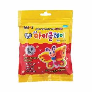 탱탱 FID637Z3 아이클레이 50g 빨강 지점토 클레이만들기