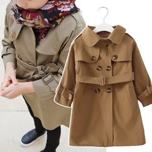 둥근바바리코트 롱코트 봄가을 간절기 롱바바리 유아 여아 자켓 봄외투 가을