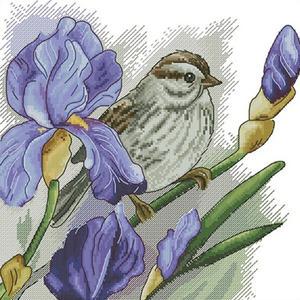 아이리스 실 십자수 패키지 (도안+원단+실+바늘)