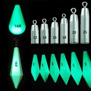 야광봉돌 고리추 구멍추 쭈꾸미 갑오징어 문어 채비