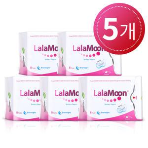 라라문 생리대 오버나이트 (8p) x 5팩 / 대형 날개형
