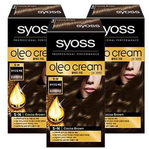 [헨켈]사이오스 올레오 크림 염색 5N 코코아브라운100ml 3개