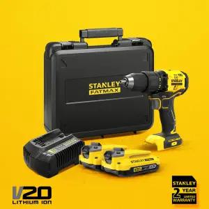 스탠리 20V MAX 브러쉬리스 드릴 드라이버 풀세트 배터리 2개 SBD710D2K