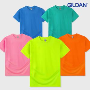 길단 76000 아시안핏 무지반팔티셔츠 32칼라 단체티 반티 소량인쇄 1장도제작가능