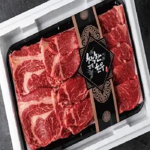 강진 한우1등급 구이선물세트1.2kg(꽃등심600g+채끝등심400g+안심200g)