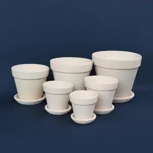 크림 화이트 토분 10~19호 국산 수제토분 인테리어 화분 마이플랜트