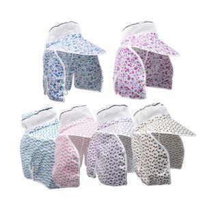 여름 햇빛 가리개 자외선 차단 농사 농부 농촌 밭일 농모 작업 여자 꽃무늬 모자