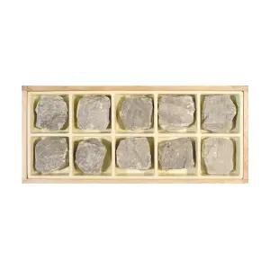 [더원사이언스] 석회암표본 (10개1조 목상자입) KSIC-5308/5308/석회암 표본/지구과학/표본류/과학교구