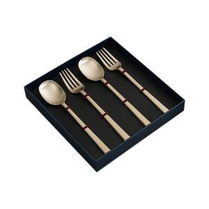 리한 노아 유기 디저트 스푼 포크 세트, 4P, 1개