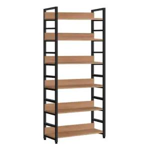 레아 기본형 6단600 B 철제책장 오크