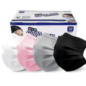[참조은산업]100% 국산 참조은 컬러 일회용 덴탈마스크 100매 - 대형 소형 비말차단 3중구조 MB필터 참좋은