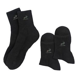 크로커다일 부드럽고 따뜻한 자수 쿠션 스포츠 수면양말 CD4SK1043 M, 블랙, 3족
