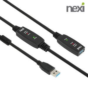 USB3.0 연장 케이블 USB 리피터 증폭기 10m 15m 20m NX1300 무전원 거리 확장 선