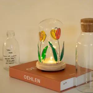 글라스 아트 무드등 탁상 조명 만들기 DIY 세트 튤립 방과후 수업 단체 체험 솜씨키트