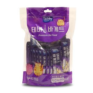 테비 바게트 치킨+연어 퓨레 10g x 40개