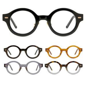 9515 동그란 두꺼운 뿔테 안경 수제안경테