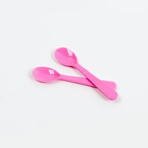 (BW) 아이스크림 스푼 소 핑크 벌크 일회용 디저트 숟가락 소량 1000개
