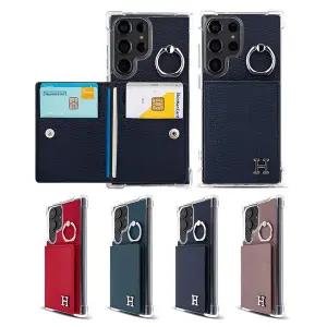 갤럭시 S24 S23 S22 S21 노트20 울트라 핸드폰 케이스 H포켓 거치기능 핑거링 6장 카드수납
