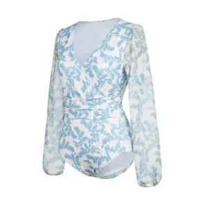 [레노마수영복](하남점)* 지퍼백 폴리백 무상증정*여성 쉬폰 리프 긴팔 모노키니RN-LS2E314-IV