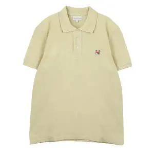 [메종키츠네] 폭스패치 레귤러 폴로 티셔츠 옐로우 LM00208KJ7002 80571600
