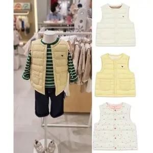 [블루독베이비](강남점)강남점단독)25F/W 신상품 간절기 인기아이템 경량조끼 2종 중 택1 정가 69,000