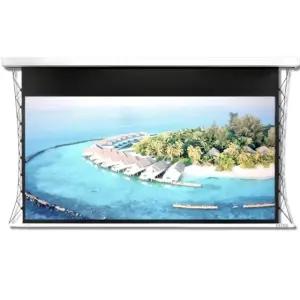 엑스젠 100인치 16:9 초단초점 탭텐션 전동스크린 EXZEN EV-STR100W