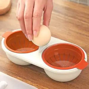 전자레인지 계란 삶기 에그 후라이 수란 샐러드 만드는 기계 방법만들기 스크램블 전자렌지 주홍 K940