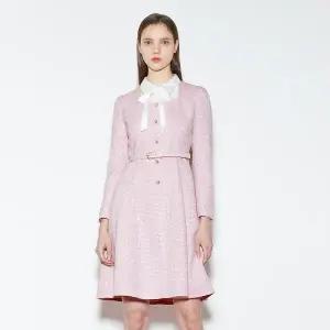 [케네스레이디](센텀시티점)[BYLYNN] 리본 벨티드 트위드 원피스 EWOPOB0400