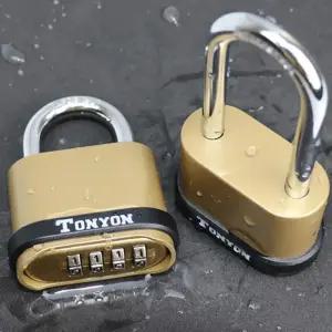 대형 도난방지 비밀번호 자물쇠 4열 다이얼 암호 야외 방수 방청 시건장치 숏빔 롱빔