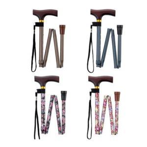 원목 손잡이 어르신 고급 접는 지팡이 할아버지 할머니 접이식 지팡이 노령자용 노인