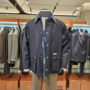 [킨록바이킨록앤더슨](신세계 사우스시티)[킨록X에든버러 콜라보]울 100% 안감 카라 디테일 케주얼 재킷...