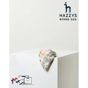 [롯데백화점]헤지스ACC [선물포장]HISC5E370P2_여성 핑크 플라워프린트 실크 스카프