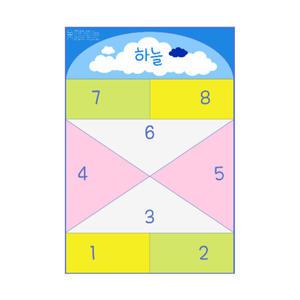 월드토이 New 사방치기놀이 안전매트/170599/놀이매트 땅따먹기 민속놀이