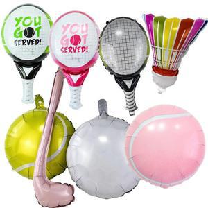 스포츠 호일 풍선 장식 골프 배드민턴 테니스 축구 게임 테마 파티 용품