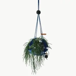 [무케] _행잉 식물 화분 팟커버 댕글 DANGLE) P 코발트블루 벽걸이화분 행잉플랜트 인테리어