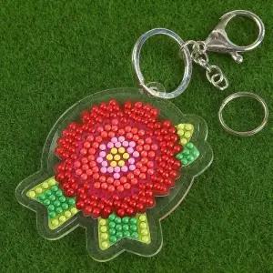 보석십자수 어버이날 카네이션 아크릴 열쇠고리 키링 만들기