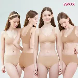 [텐텐][WOX(왁스)] 꿈의브라 스킨패키지 - 쿨메쉬 프리컷 브라팬티 4세트