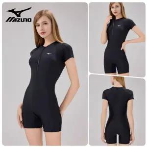 [미즈노] 여자 실내 수영복 3부 아쿠아로빅 원피스 강습용 여성 반팔
