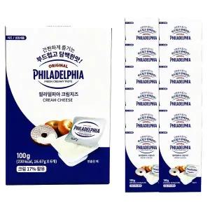 필라델피아 크림치즈 포션 한박스 ((16.67g x 6ea) x 12ea) /냉장