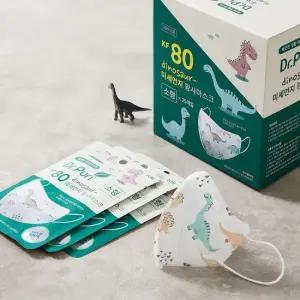 닥터퓨리 KF80 다이노스 미세먼지 황사마스크 소형 50매 공룡 아동용 키즈 유아마스크