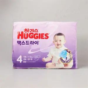 [NEW] 하기스 맥스드라이 밴드4 공용 대형 60매