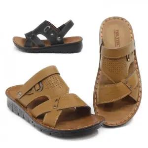 젠틀러슈 젠틀러슈 남성 폴리텍 캐주얼 여름 바캉스 비치 데일리 가볍고 편한 샌들 겸 슬리퍼