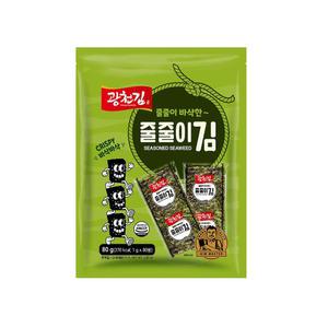 광천김 바삭한 줄줄이김 80g x 16개_한박스
