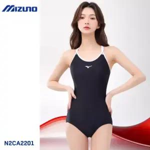 미즈노 MIZUNO 여성 원피스 수영복 로우컷 실내 강습 자수 센터 초급 N2CA2201